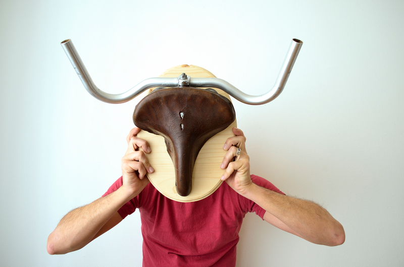 Illustration for article titled Dress Up Your Den With Hunting Trophies Made From Bike Parts